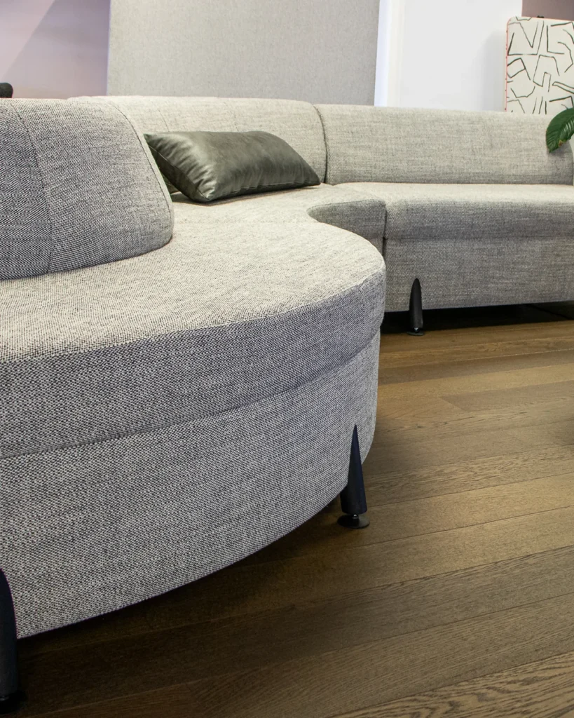 Modular curved sofa, waiting room seating