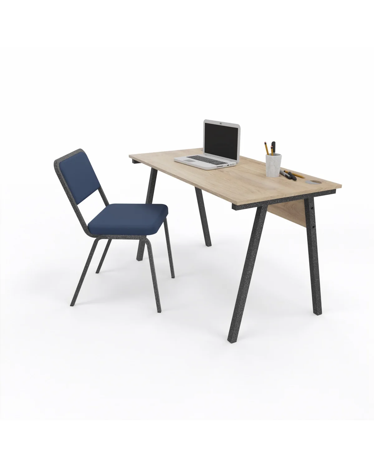 A frame desk, 22 mm top, 1500 x 750 mm
