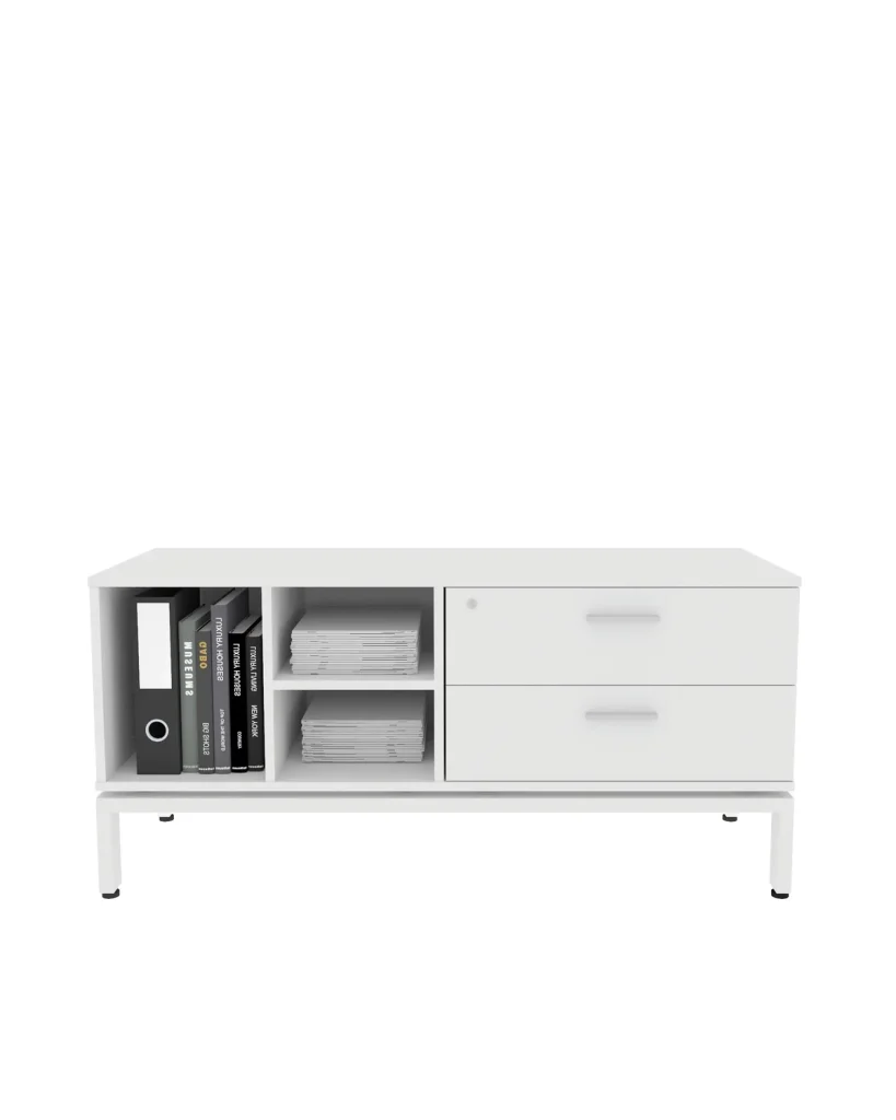 Box frame side storage, side storage