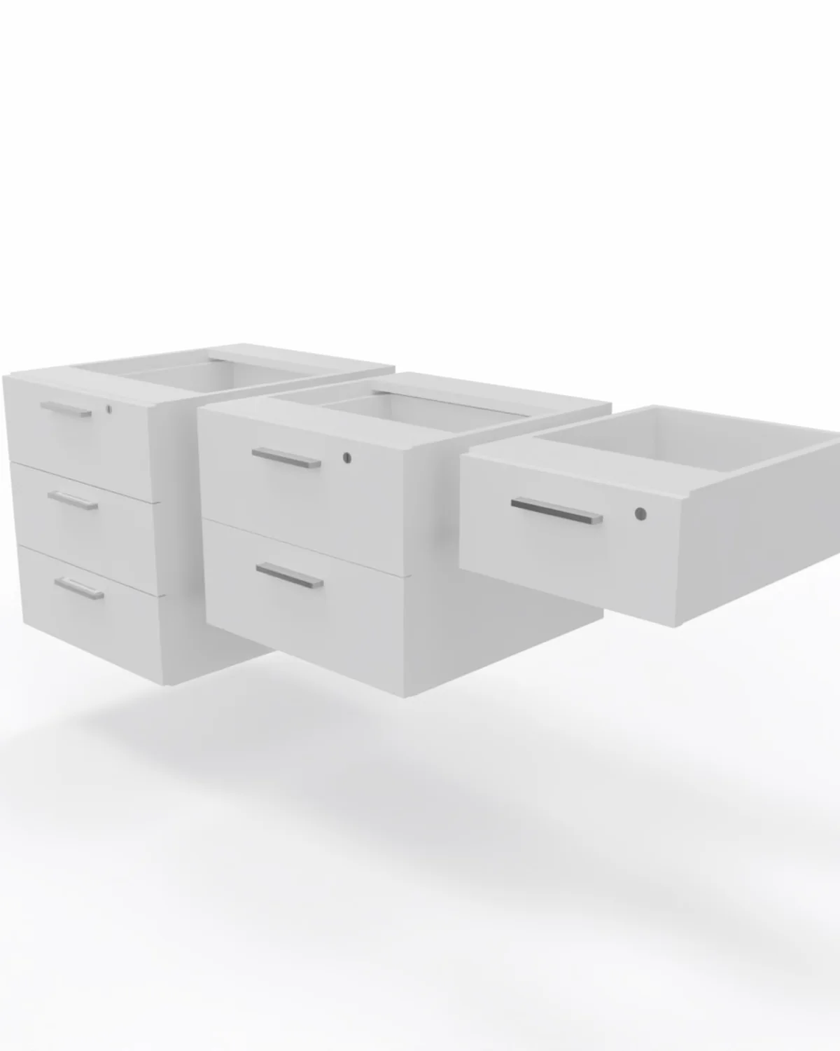 Fitted pedestal, 1 drawer mini, 320 x 400 x 130 mm