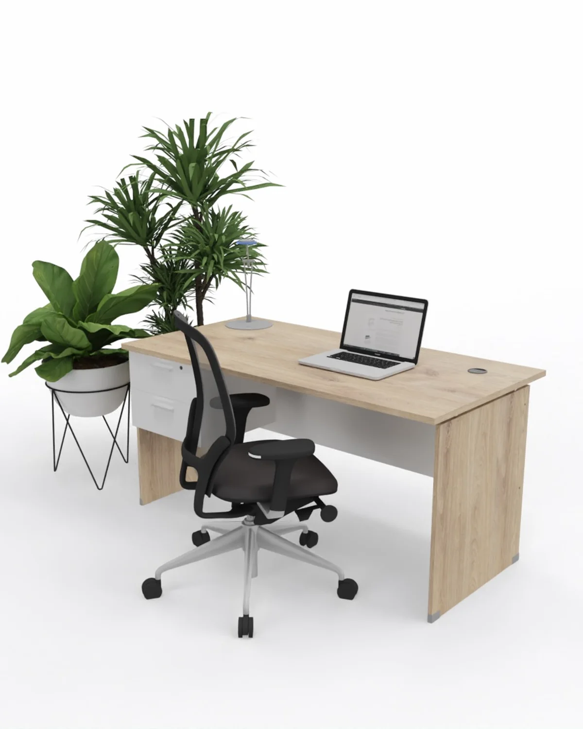 Floating top straight desk, 1500 x 750 mm
