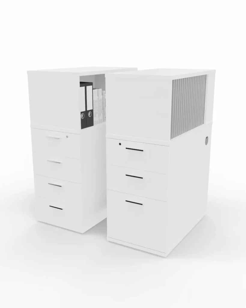 Multi storage pedestal and tops, pedestals