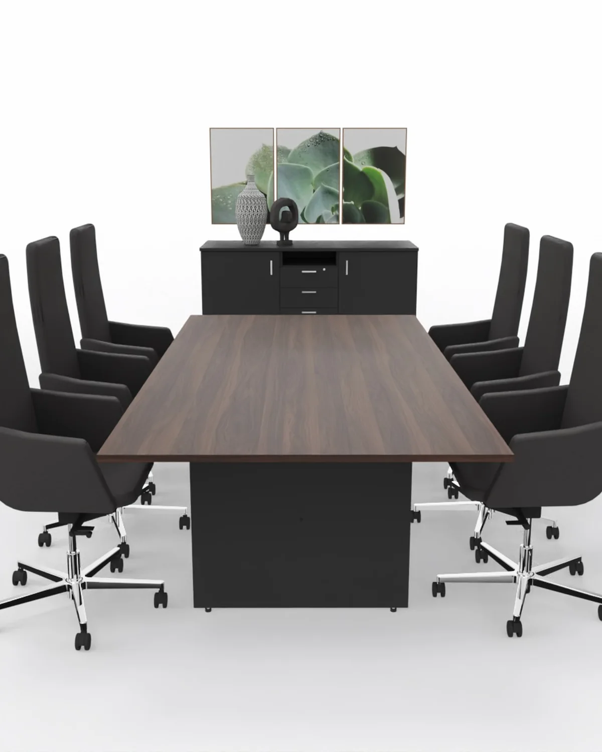 Panel leg boardroom tables, Rectangular, 22 mm, 2400 x 1200 mm