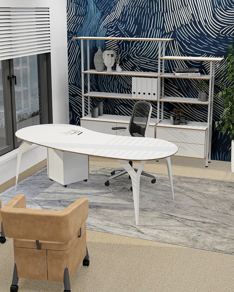 Sculpted ply executive desk, executive desks