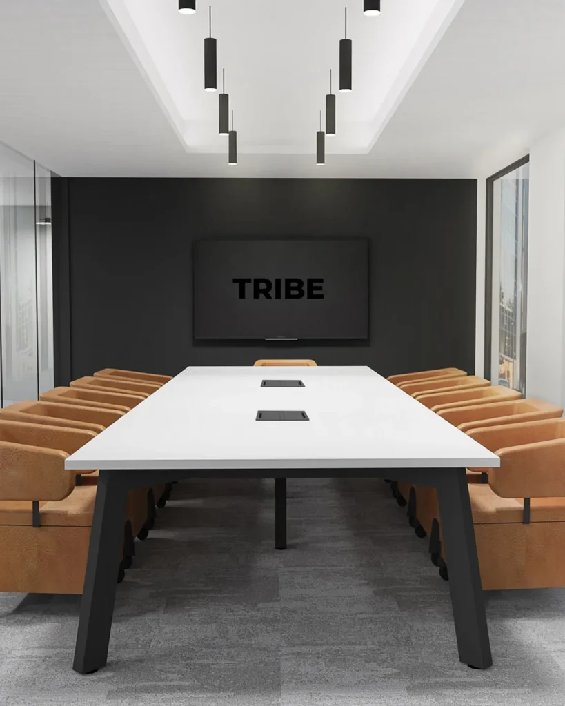 Splayed leg boardroom table, boardroom tables