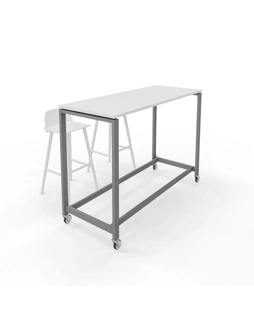 Standing height table, stand up and bar height tables