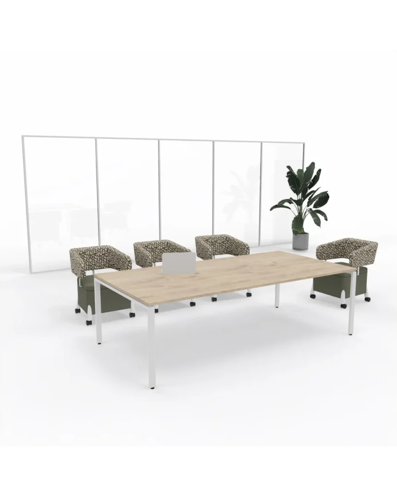 Steel leg boardroom table, boardroom tables